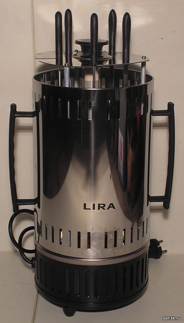электрошашлычница lira lr-1301