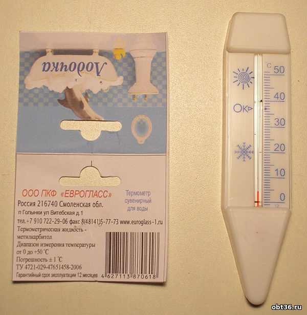термометр для воды сувенирный п.голынки руднянский район смоленская область